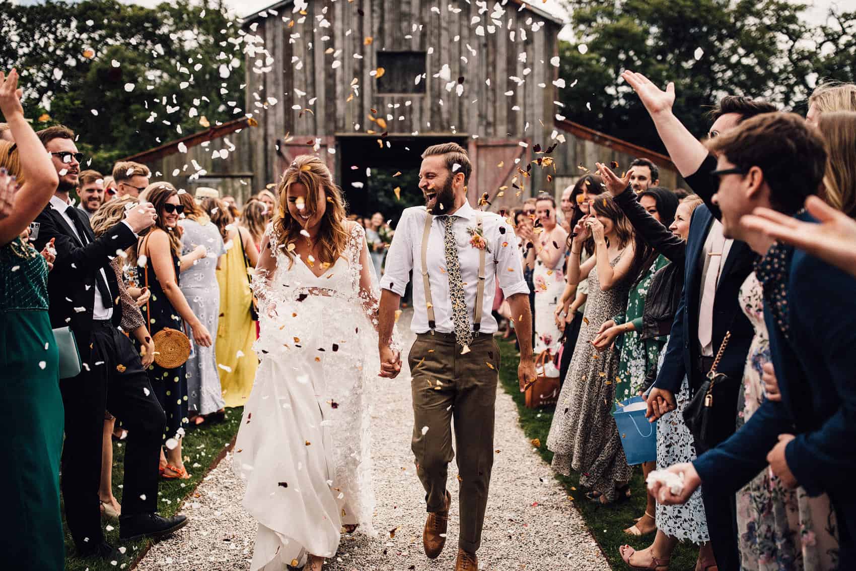 wedding confetti shot