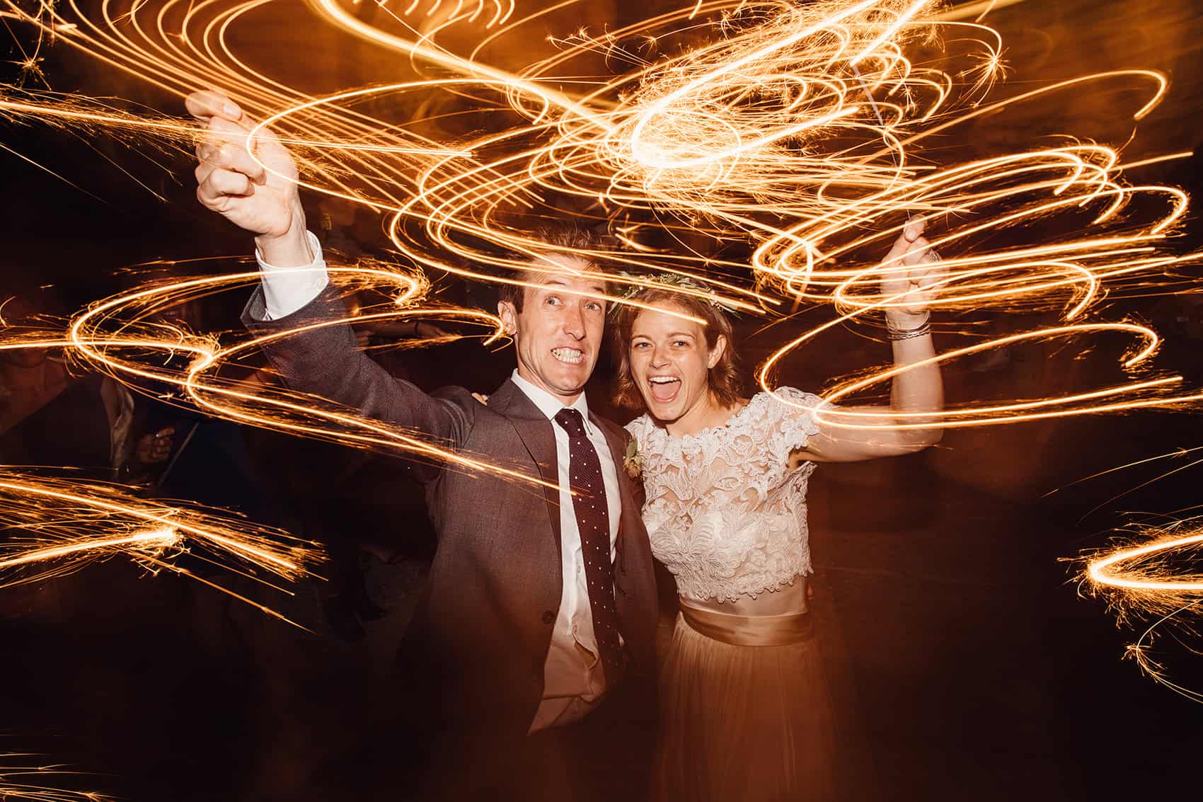 wedding sparkler picture