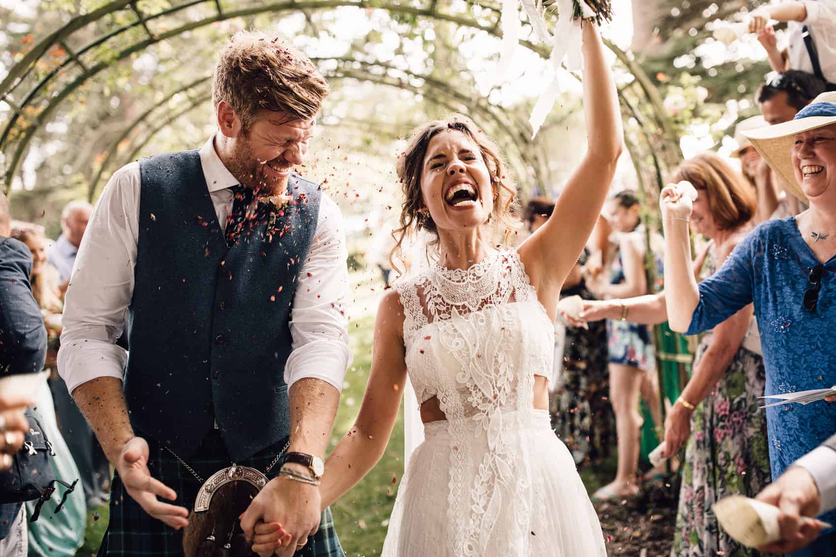 best confetti wedding picture