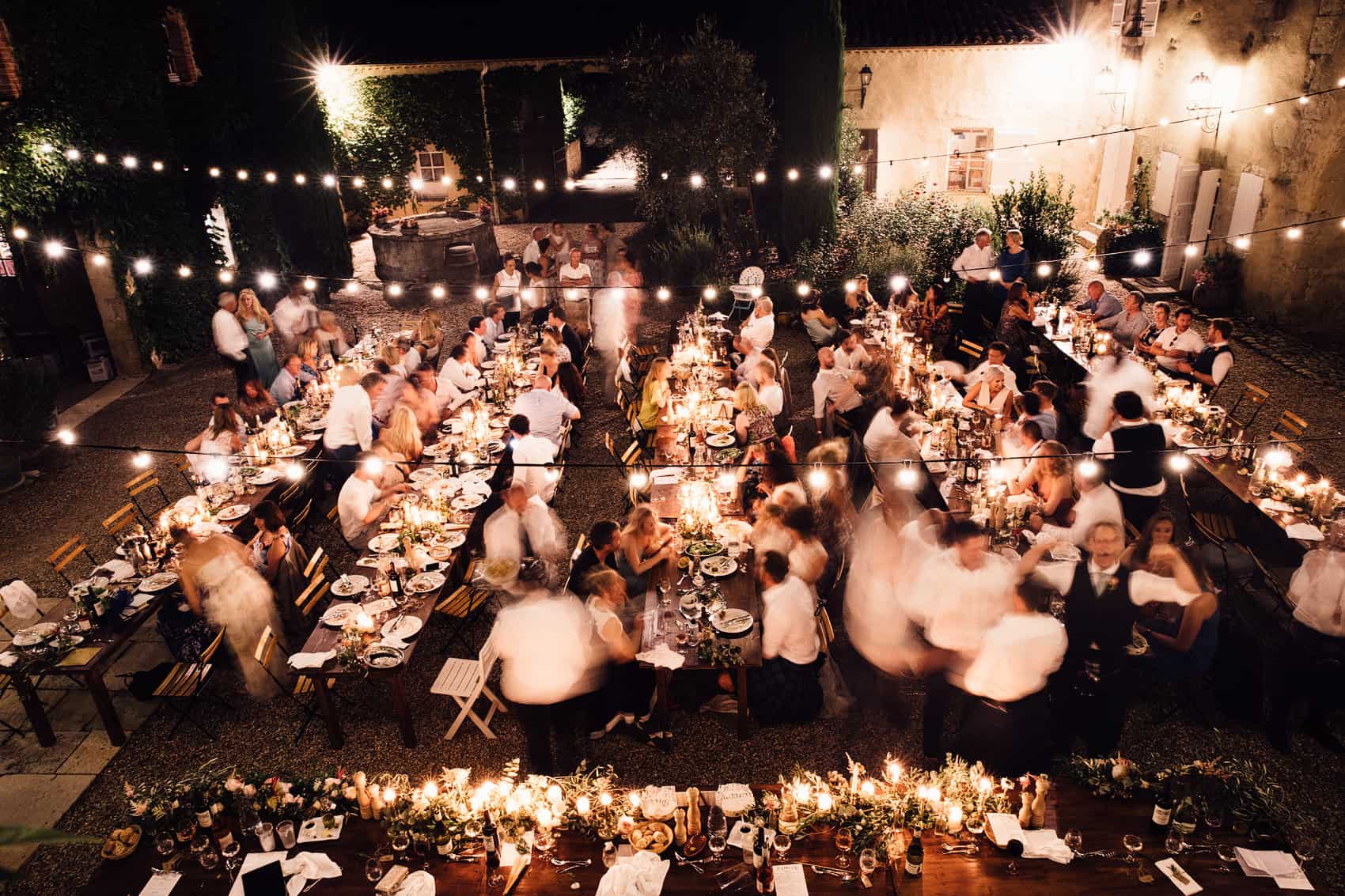 france courtyard wedding