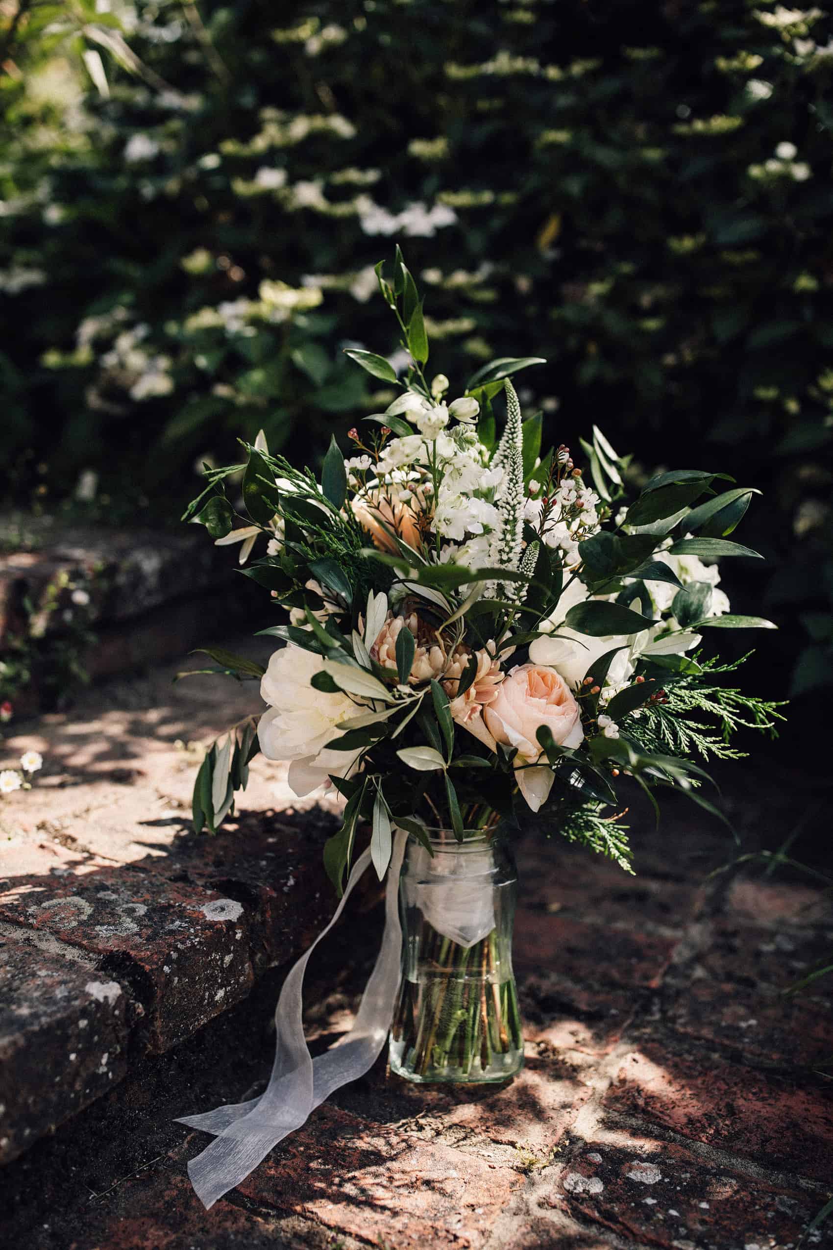 pastel wedding flower bouquet 