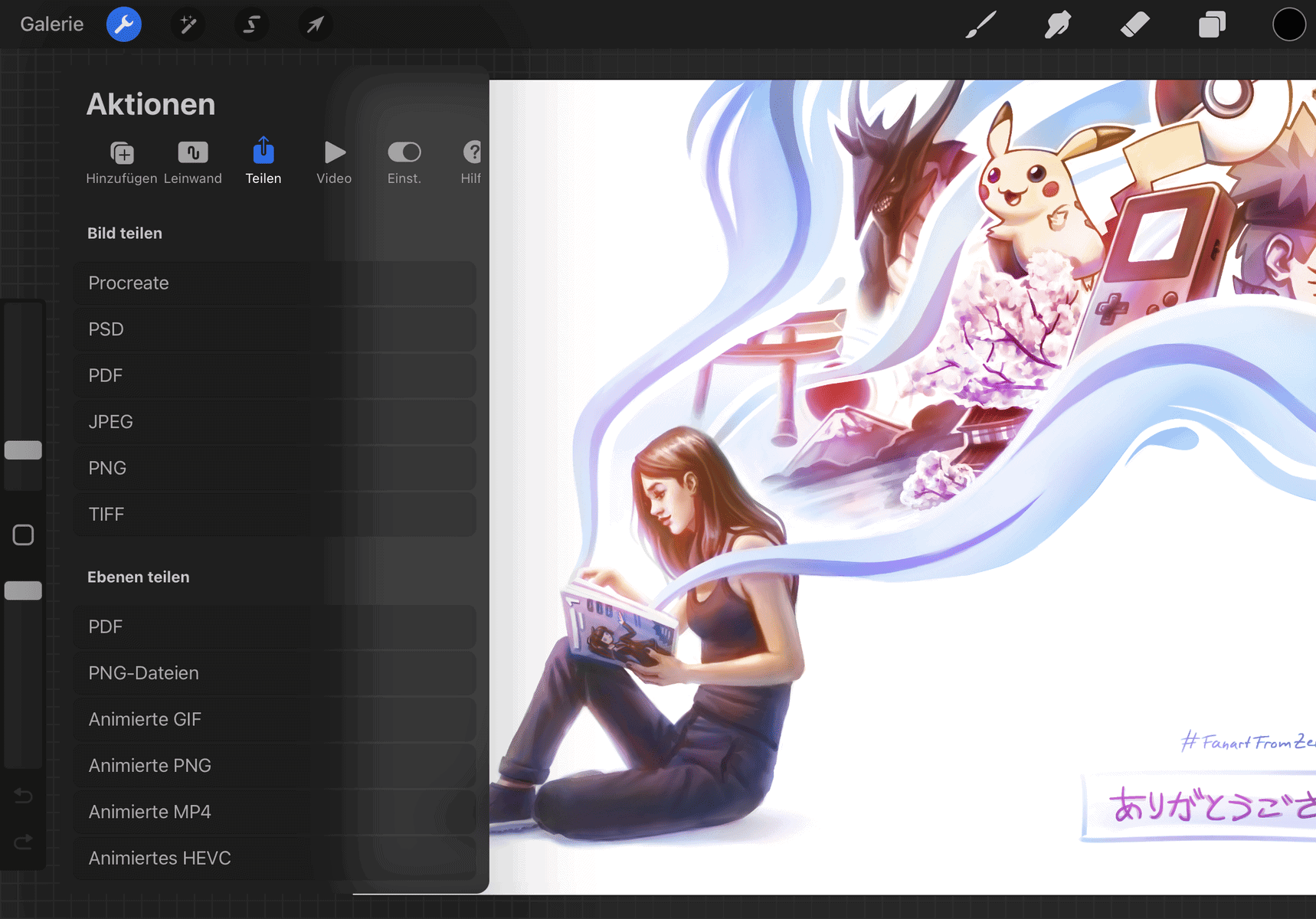 Export Procreate