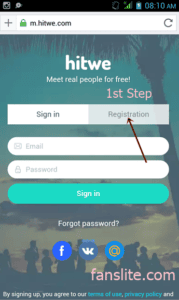 hitwe sign up