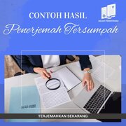 Contoh Hasil Penerjemah Tersumpah, Bukti Terjemahan Resmi