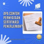 Apa Contoh Pernyataan Sertifikasi Terjemahan?