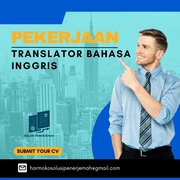 Pekerjaan Translator Bahasa Inggris Yang Perlu Diketahui