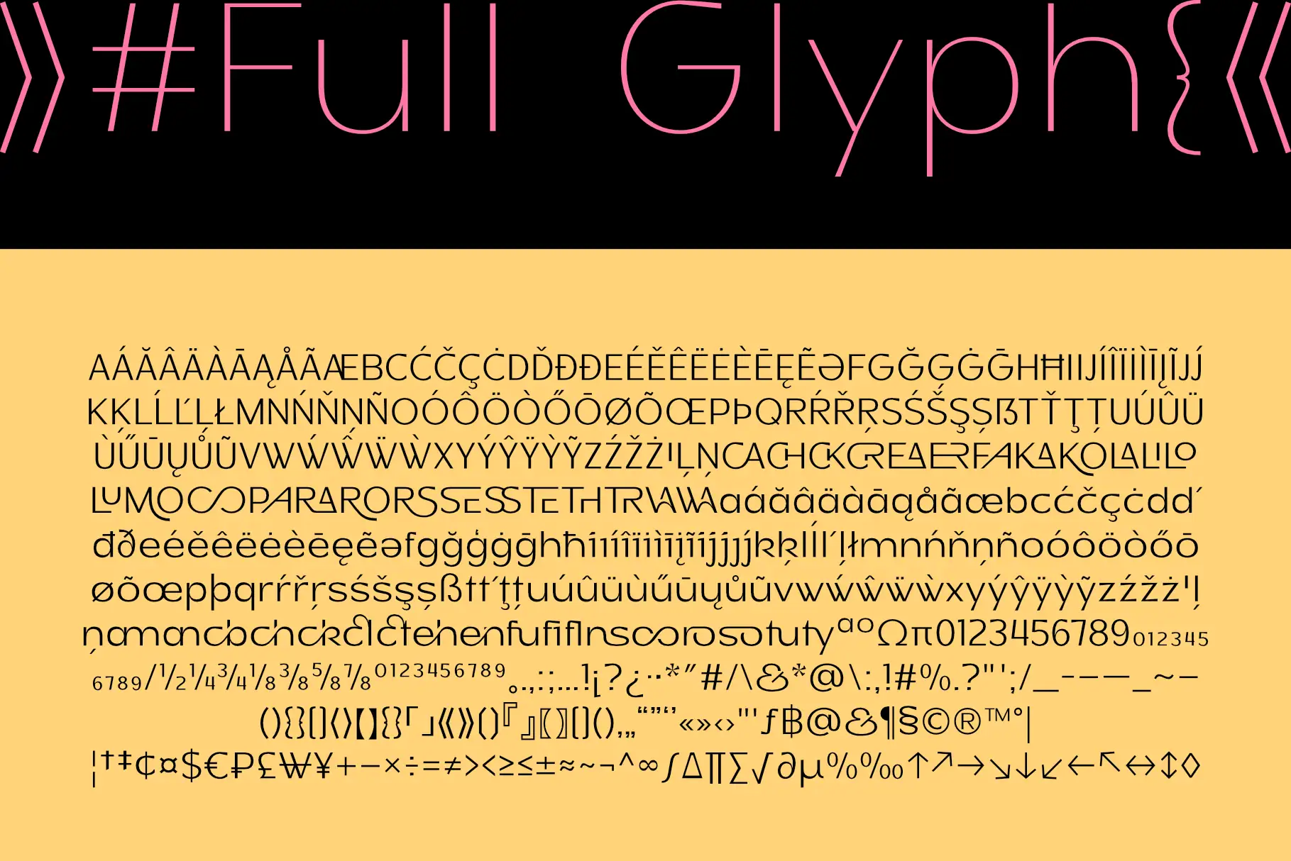 Honick is a clean and modern geometric sans serif font