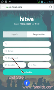 hitwe sign up