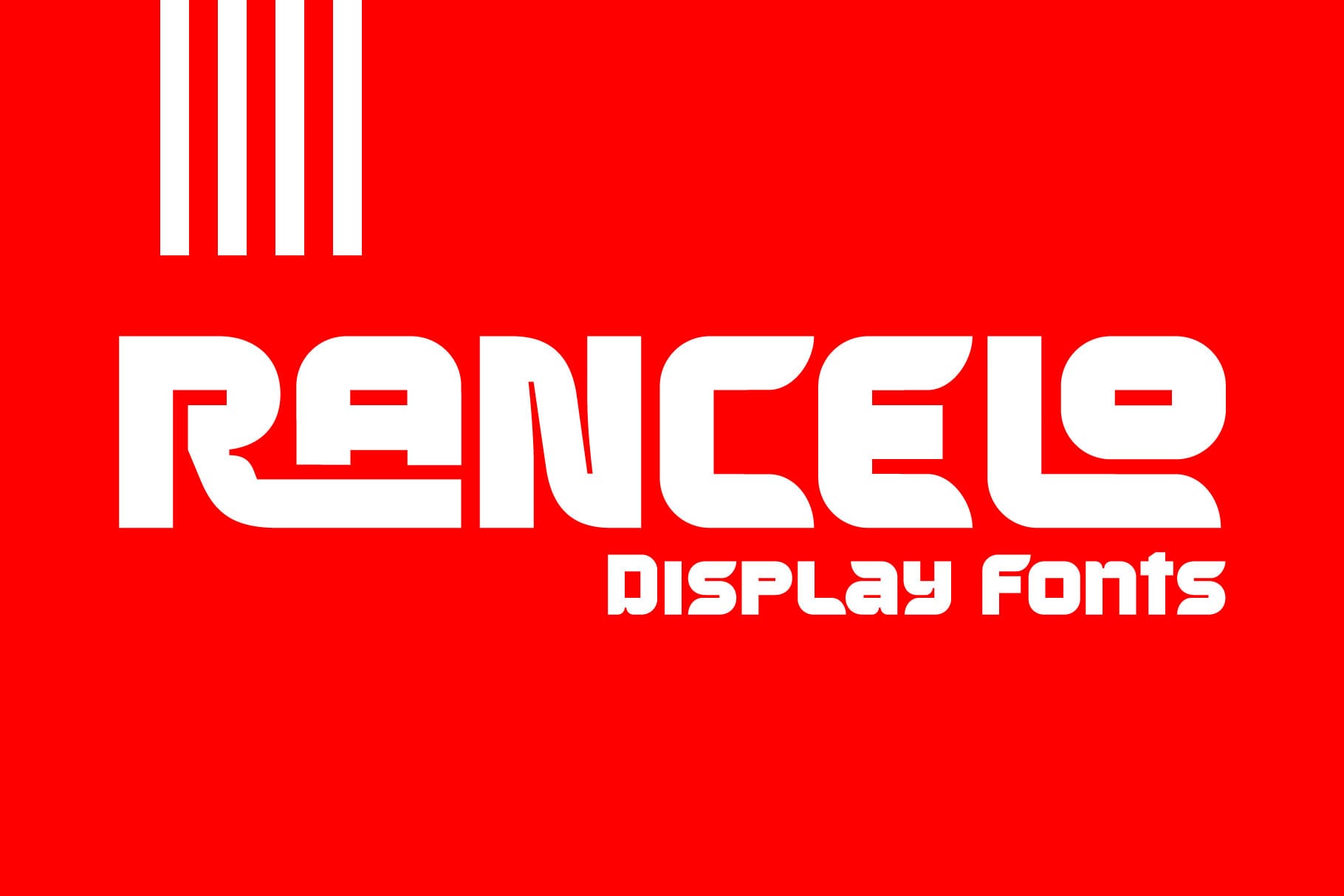 Rancelo is a bold, futuristic display font perfect for stunning logo designs and modern branding. Ideal for your next creative agency or holiday campaign project.