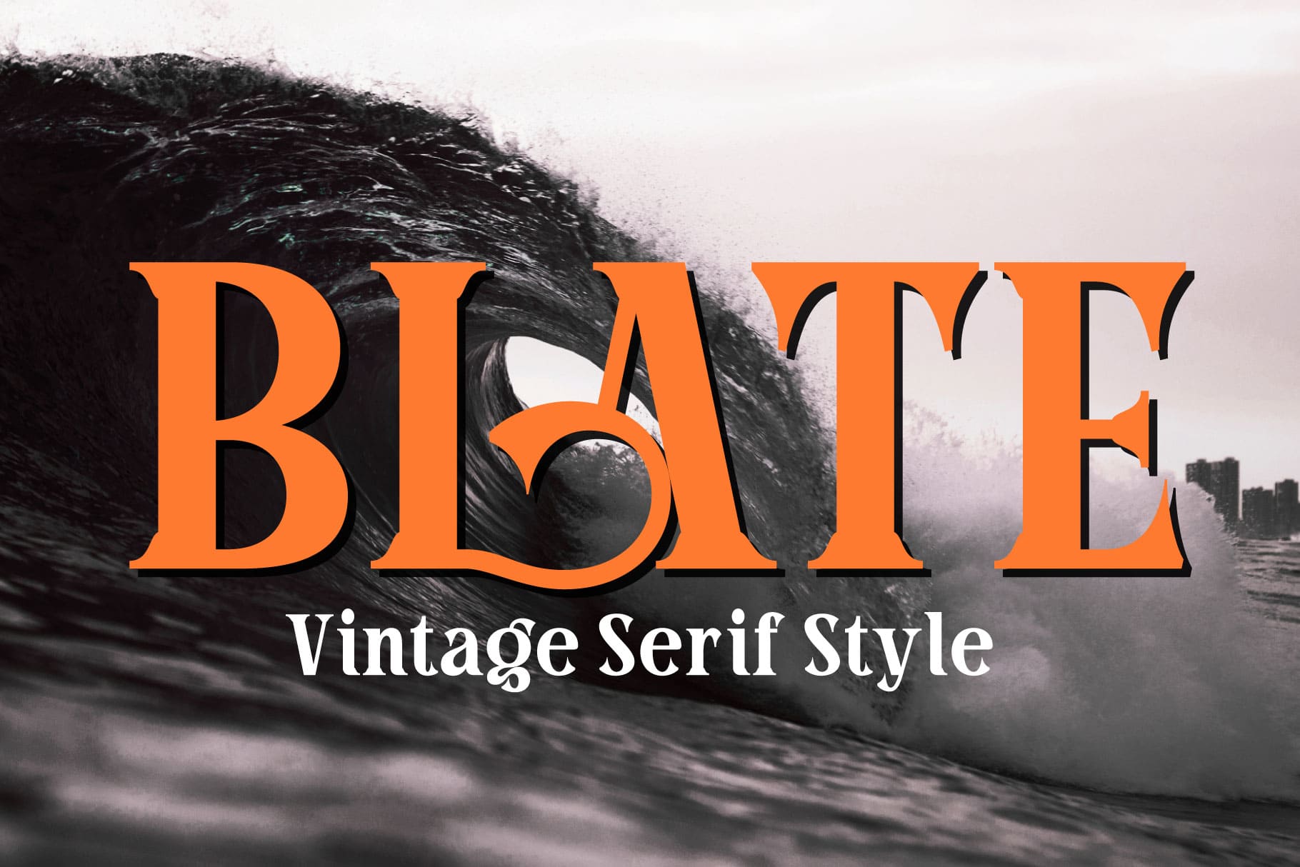 Blate - Bold Vintage Display Serif with Elegant Ligatures