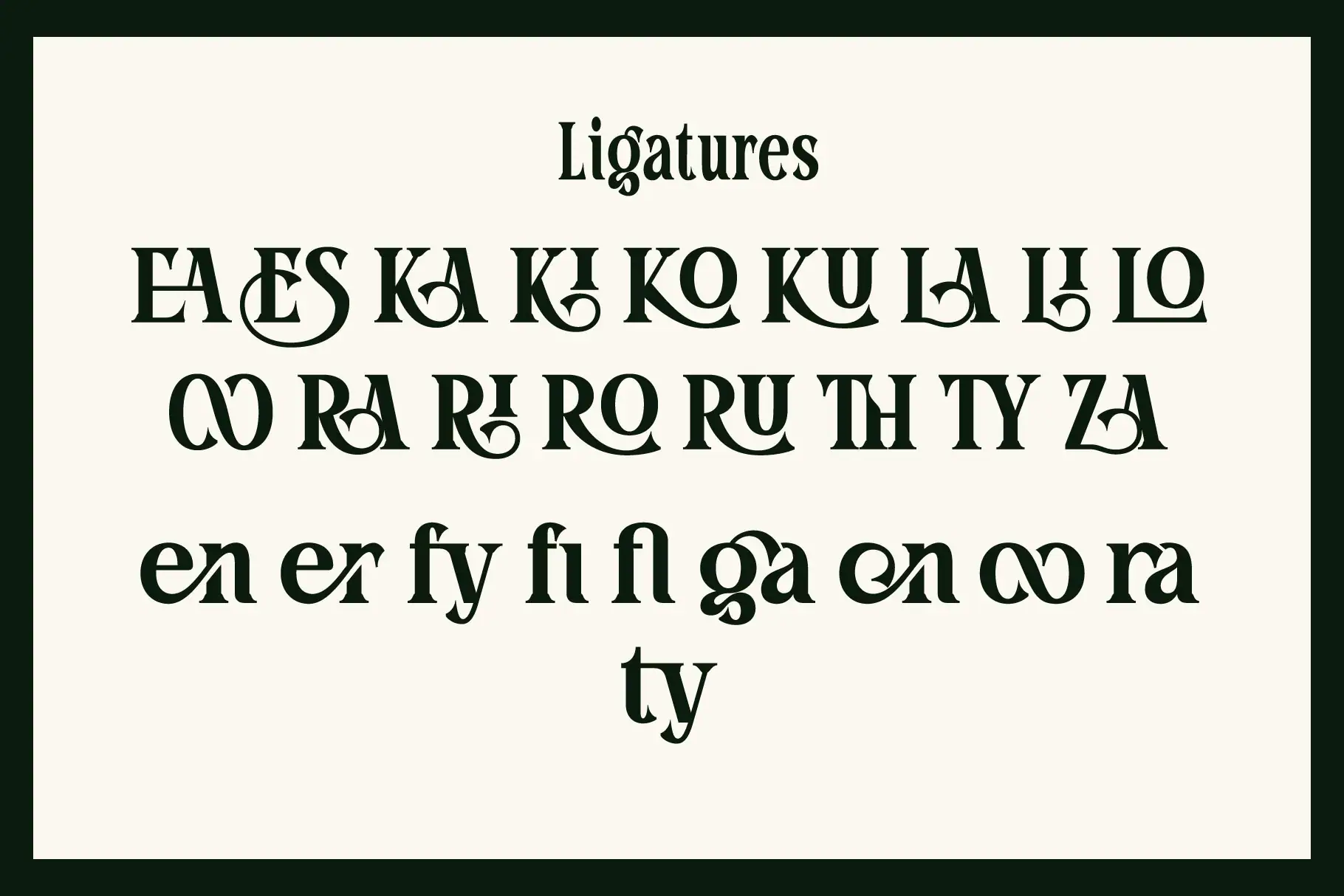 Blate - Bold Vintage Display Serif with Elegant Ligatures