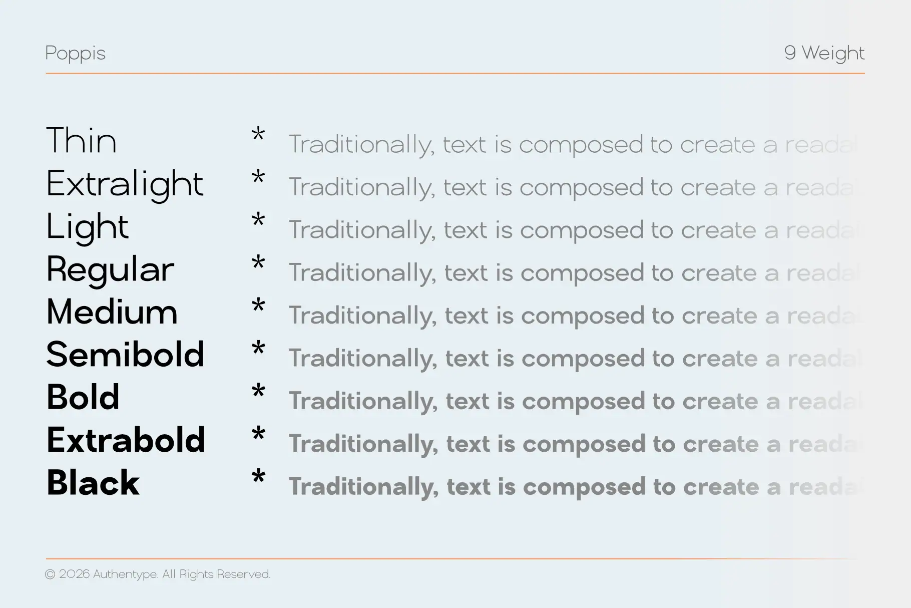 Poppis - Modern Geometric Sans Serif with Cyrillic