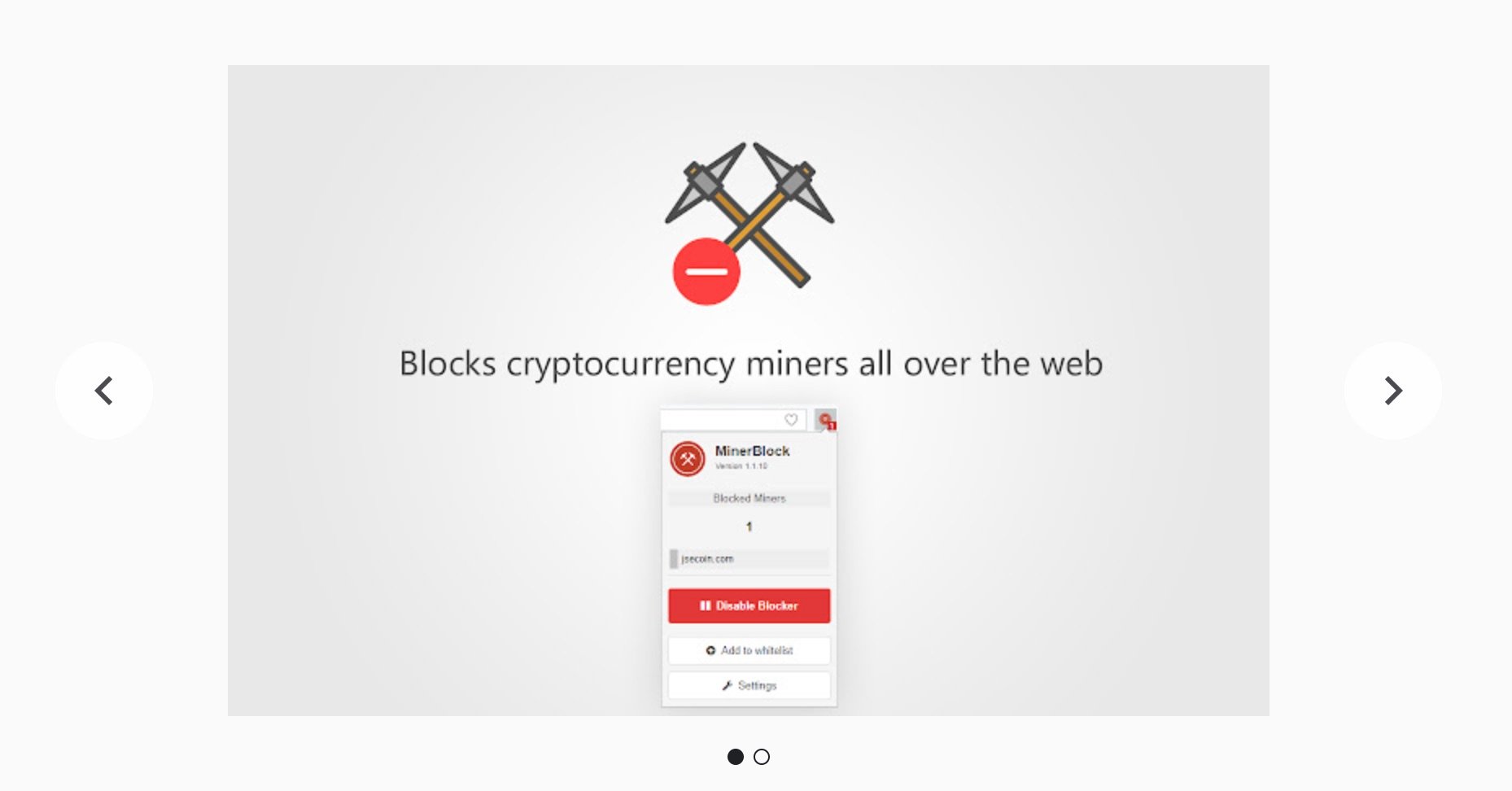 MinerBlock browser extension 