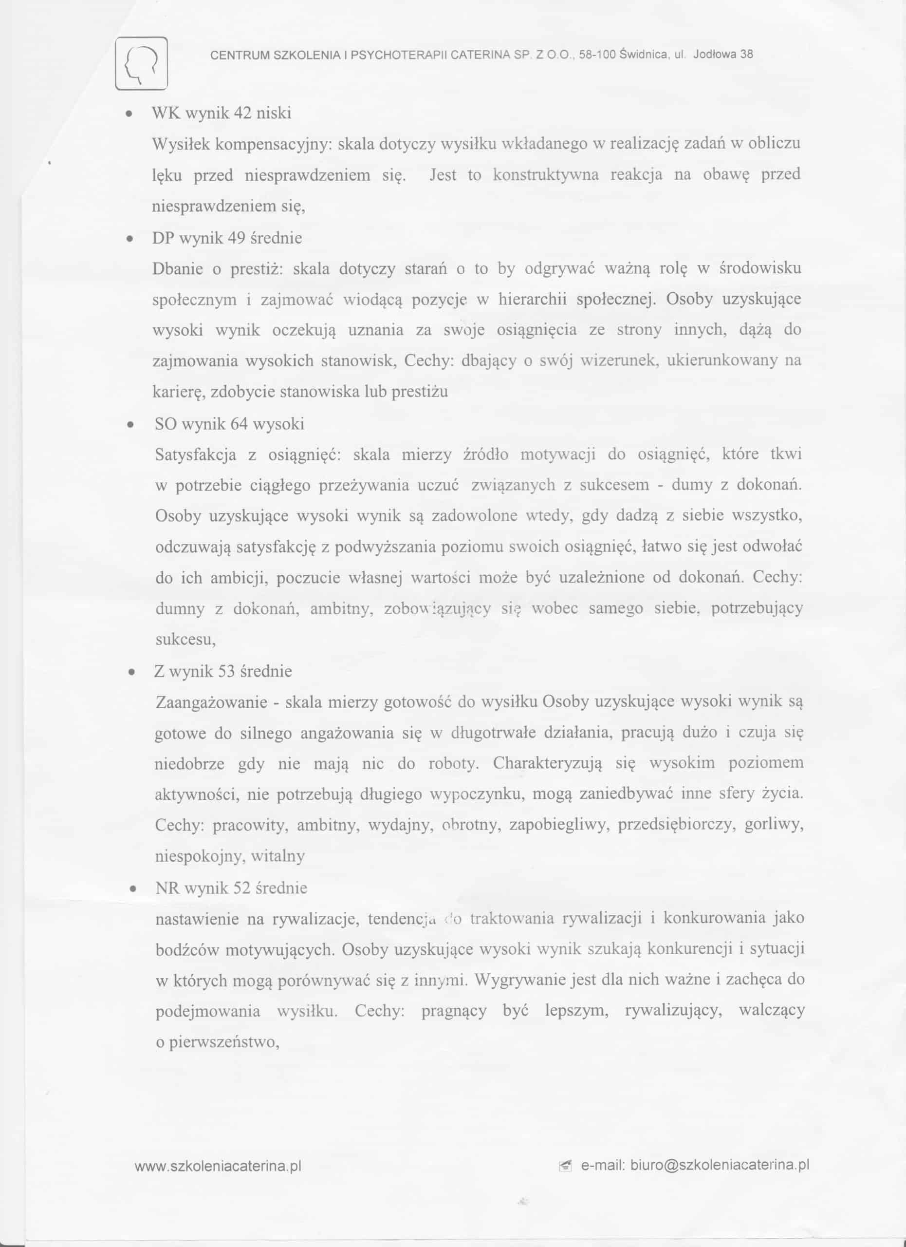 Strona 3 Badania Mojej Osobowości