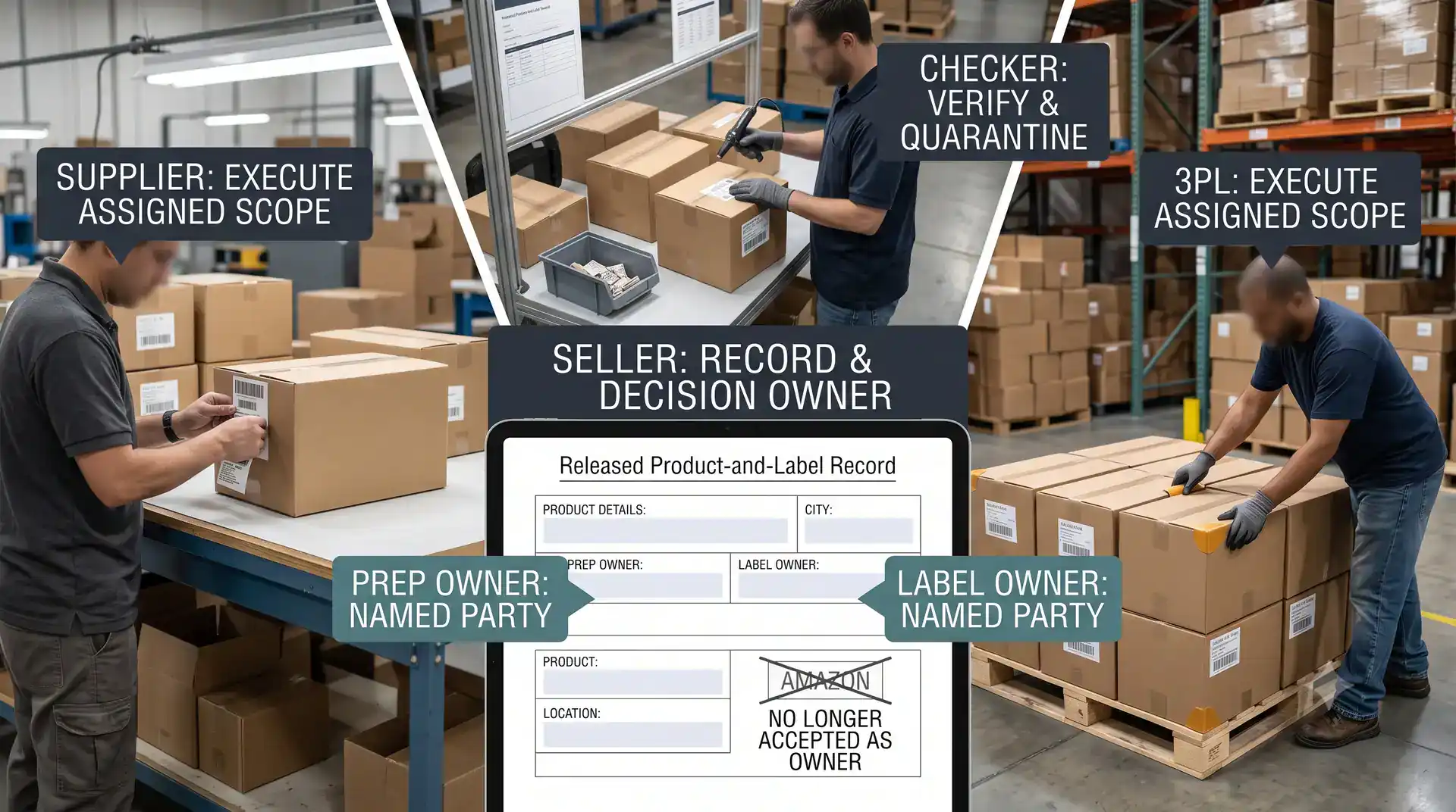 Amazon FBA prepOwner and labelOwner handoff to supplier checker and third party prep center in 2026