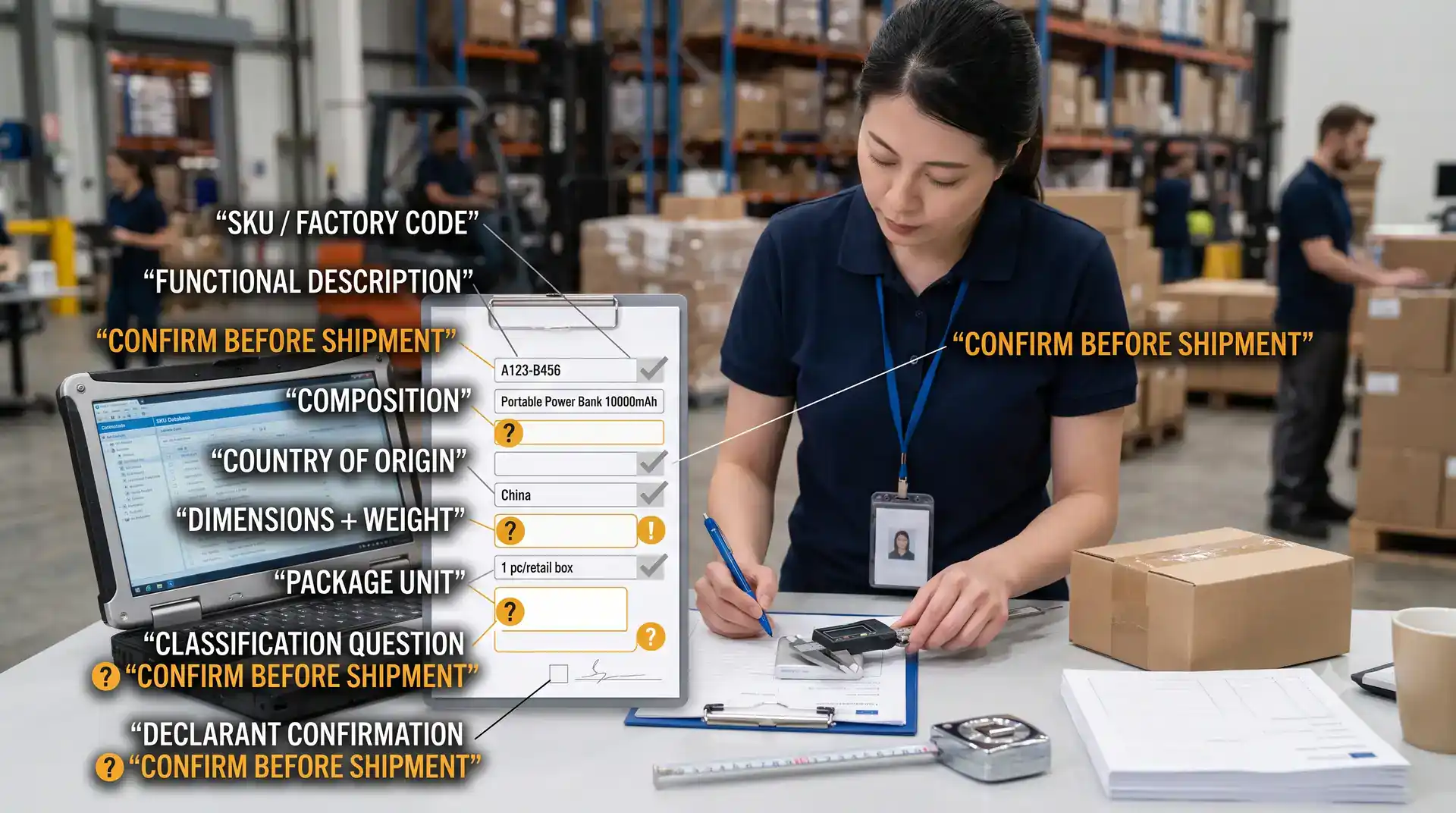 Pre-shipment product data completeness checklist for EU low-value imports from China