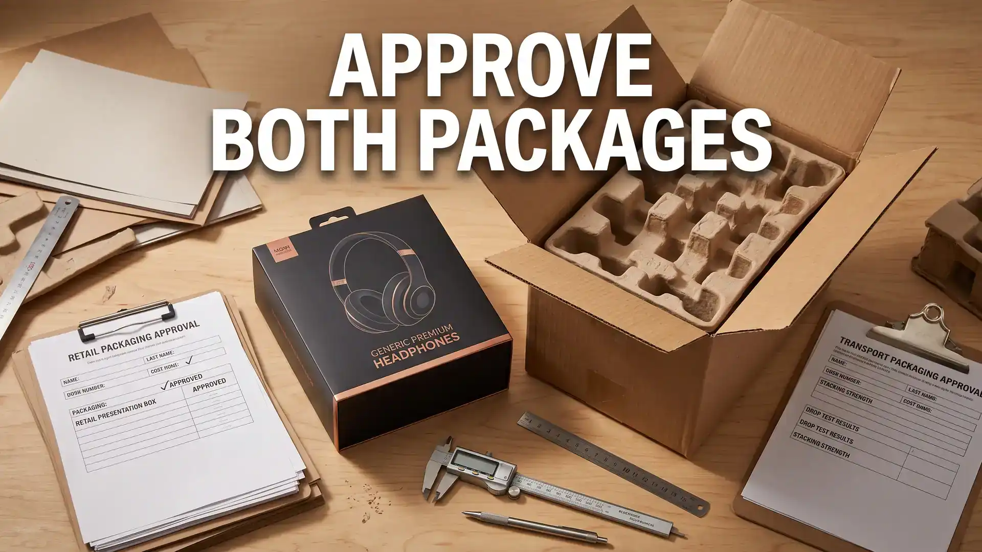 Retail packaging and transport packaging approval paths compared before production