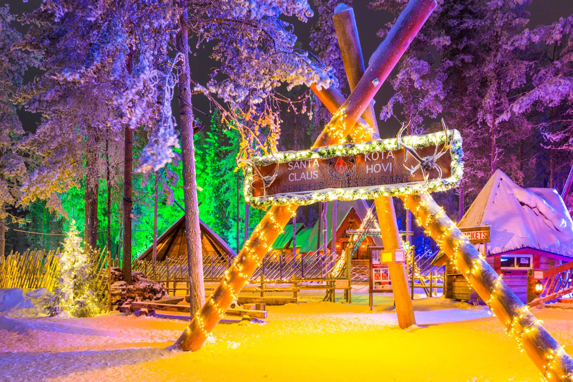 Rovaniemi, Finland -December 29, 2017: unique Igloo in Santa Cla