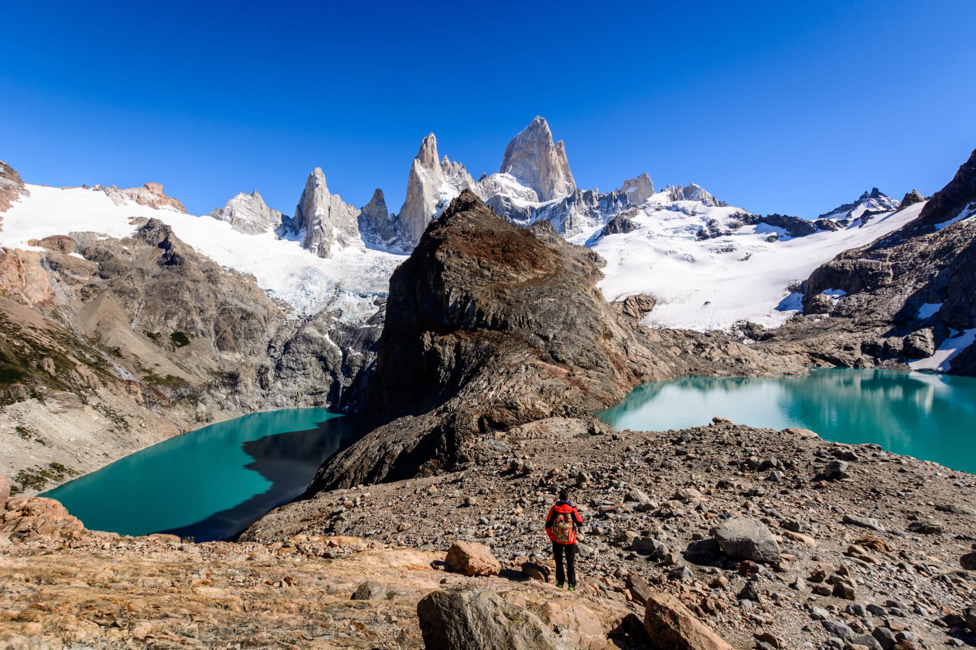 Laguna De Los Trek and and Fitz Roy Mountain, Argentina
