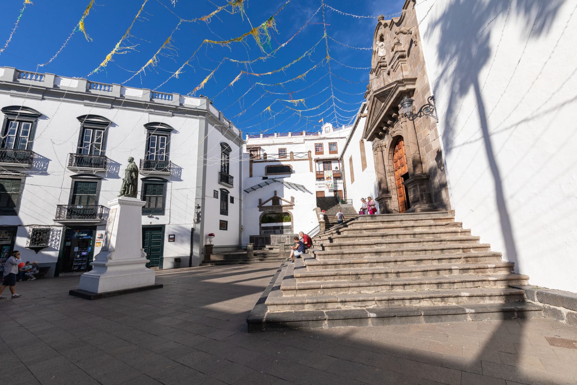 Old baroque chuch of Iglesia El Salvador in the center of Santa