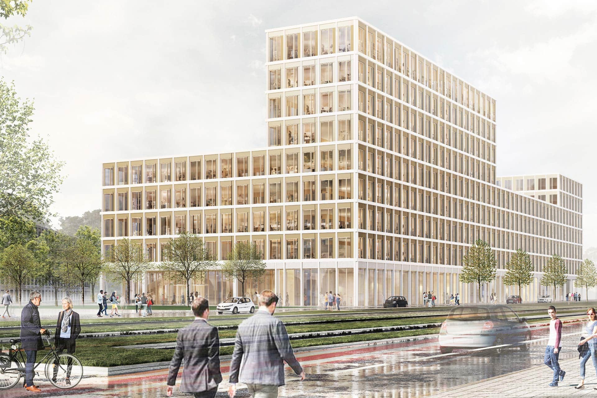 Landratsamt Karlsruhe, Aussen, Aldinger-Architekten