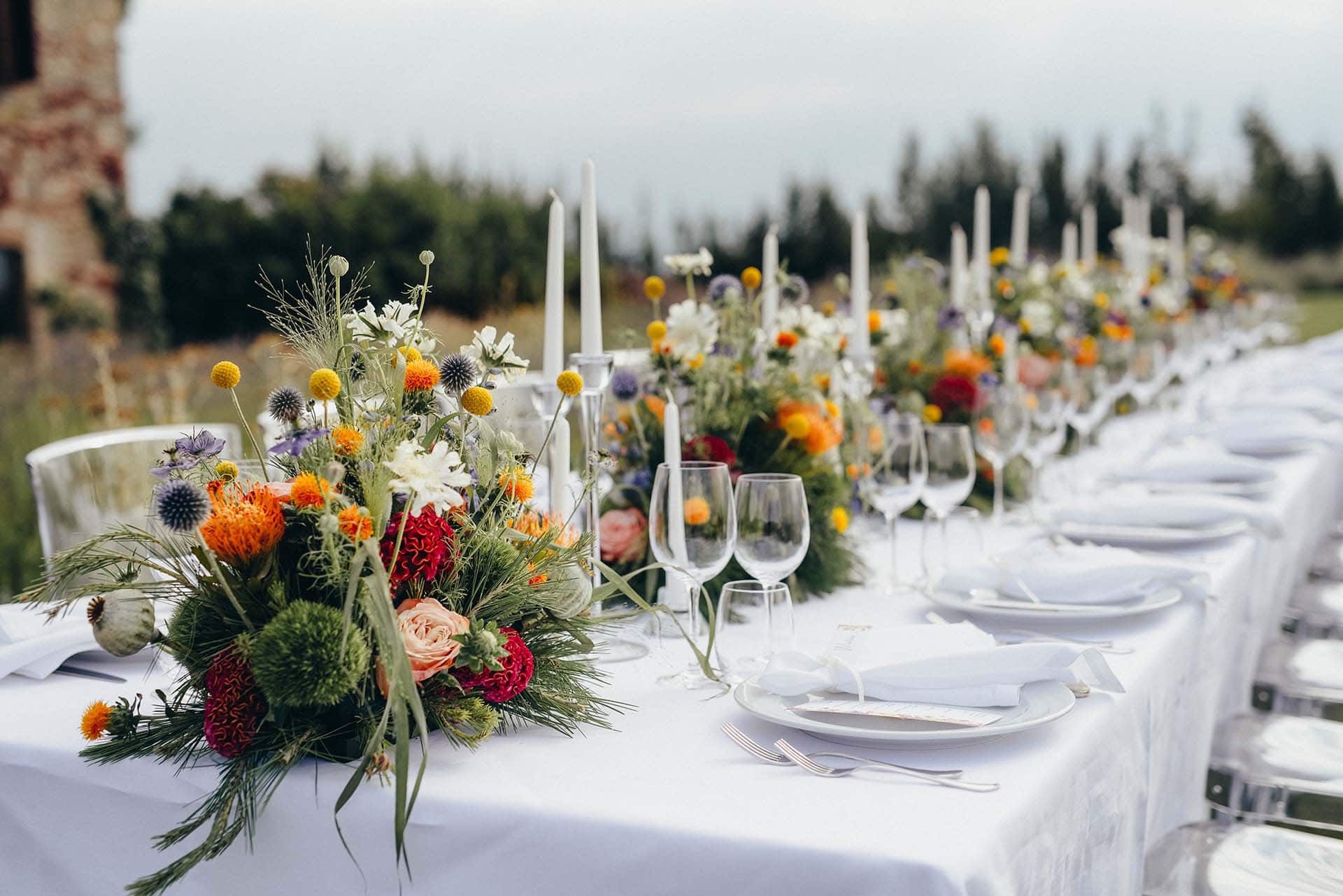 dettaglio tavolo matrimonio