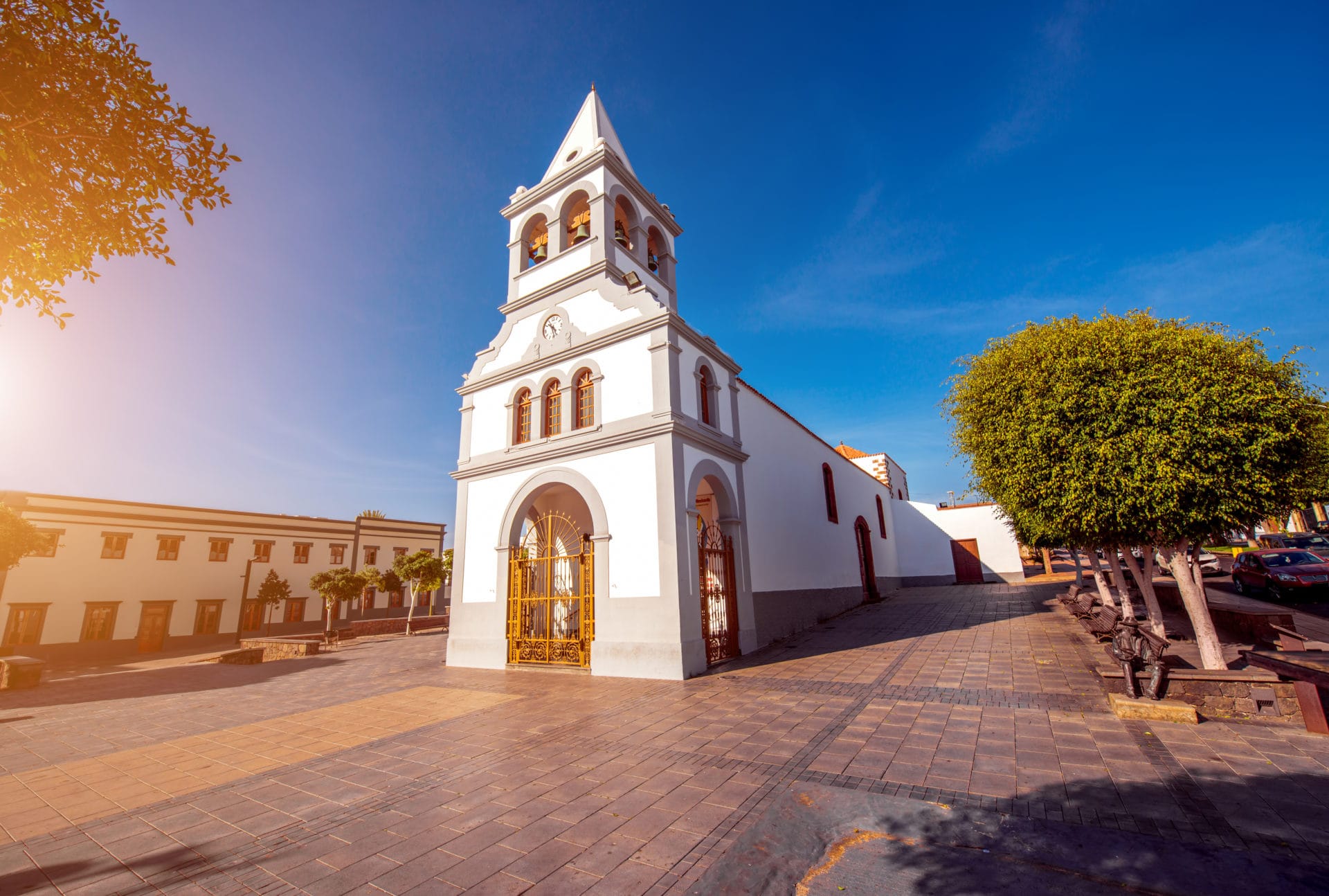 Church in Puerto del Rosario city on Fuerteventura island