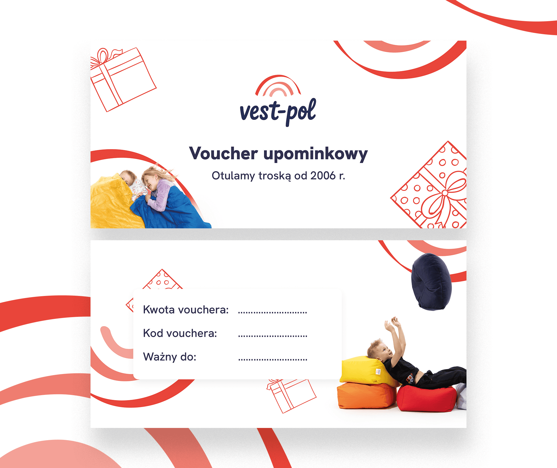 voucher z wykorzystaniem odświeżonego logo vest-pol