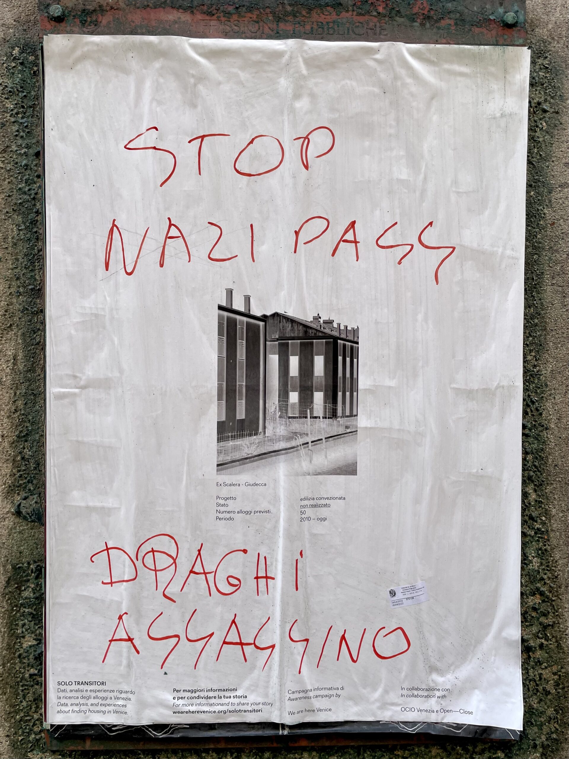 A poster in Venice