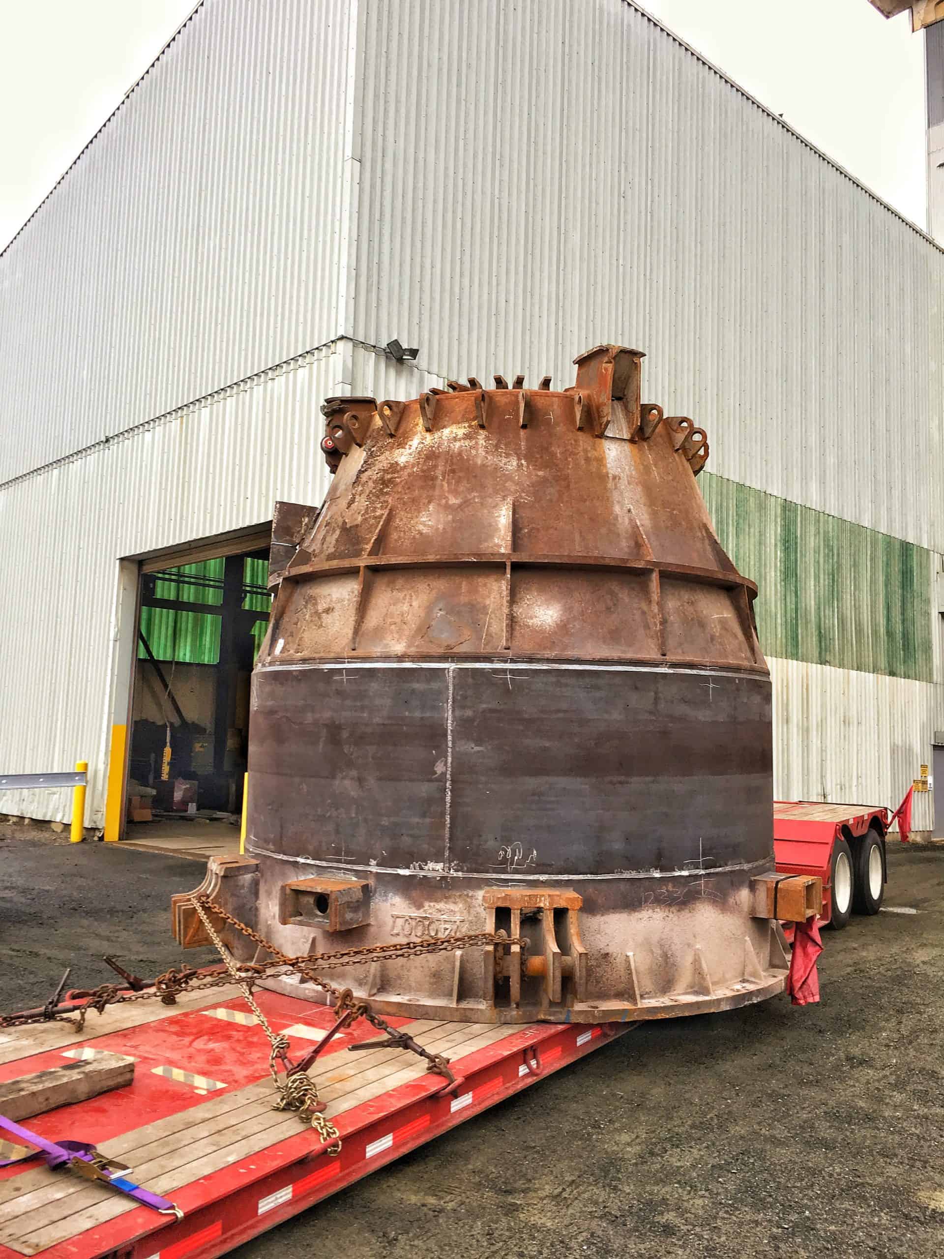 Repaired aod vessel ready for shipping at the rose corporation