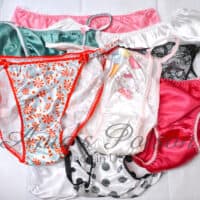 SECONDS LOT 10 Pieces WOMEN'S Sissy Satin Foil shiny Panties sz XL