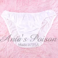 Ania's Sissy Nylon Full Cut panties White Men's Bikini sz XXL