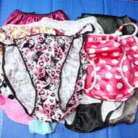 SECONDS LOT 10 Pieces WOMEN'S Sissy Satin Foil shiny Panties sz L/XL