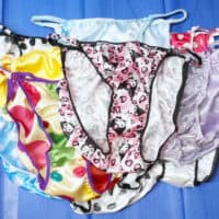 SECONDS LOT 10 Pieces WOMEN'S Sissy Satin Foil shiny Panties sz XL/XXL