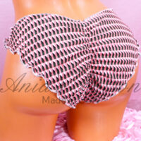 Ania's soft Tie side Panties sissy Scrunch Butt ruffled Pink Green panties ladies string bikini sz 5/S