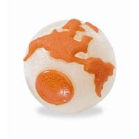 Orbee balls are great tough dog chews - Pictured here is the Earth Ball