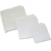 Strung White Sulphite Counter Bags 7" x 7" 100% Recycled (x1000)
