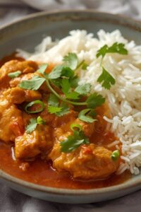 🇮🇳 Indian Date Night Recipes: Spice Up Your Love Life 6 image of butter chicken with rice,