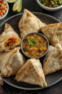 🇮🇳 Indian Date Night Recipes: Spice Up Your Love Life 7 image of vegetable samosas,