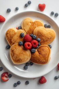 30 Cute Date Night Food Ideas for Couples 6 image of mini-heart shaped pancakes,
