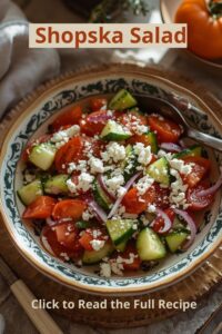 Croatian Date Night Recipes: Romantic Dinners from the Adriatic Coast 9 an image of shopska salad,