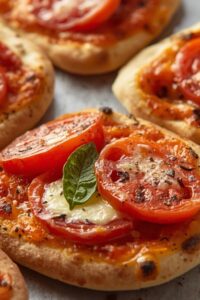 17 Easy Date Night Ideas That Bring You Closer 7 closeup image of flatbread pizzas with caprese topping,