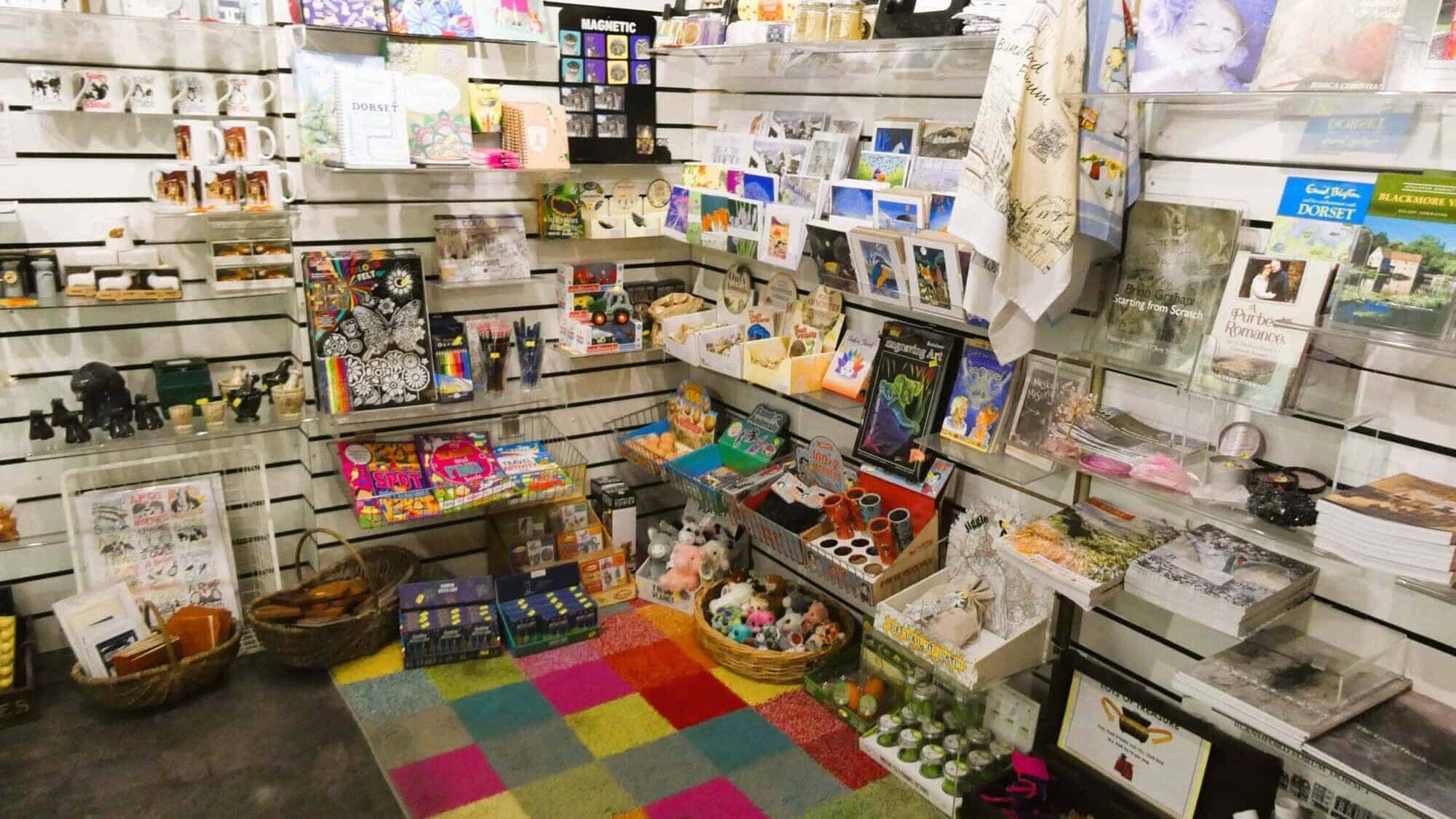 A general view of the Museum shop showing items for sale