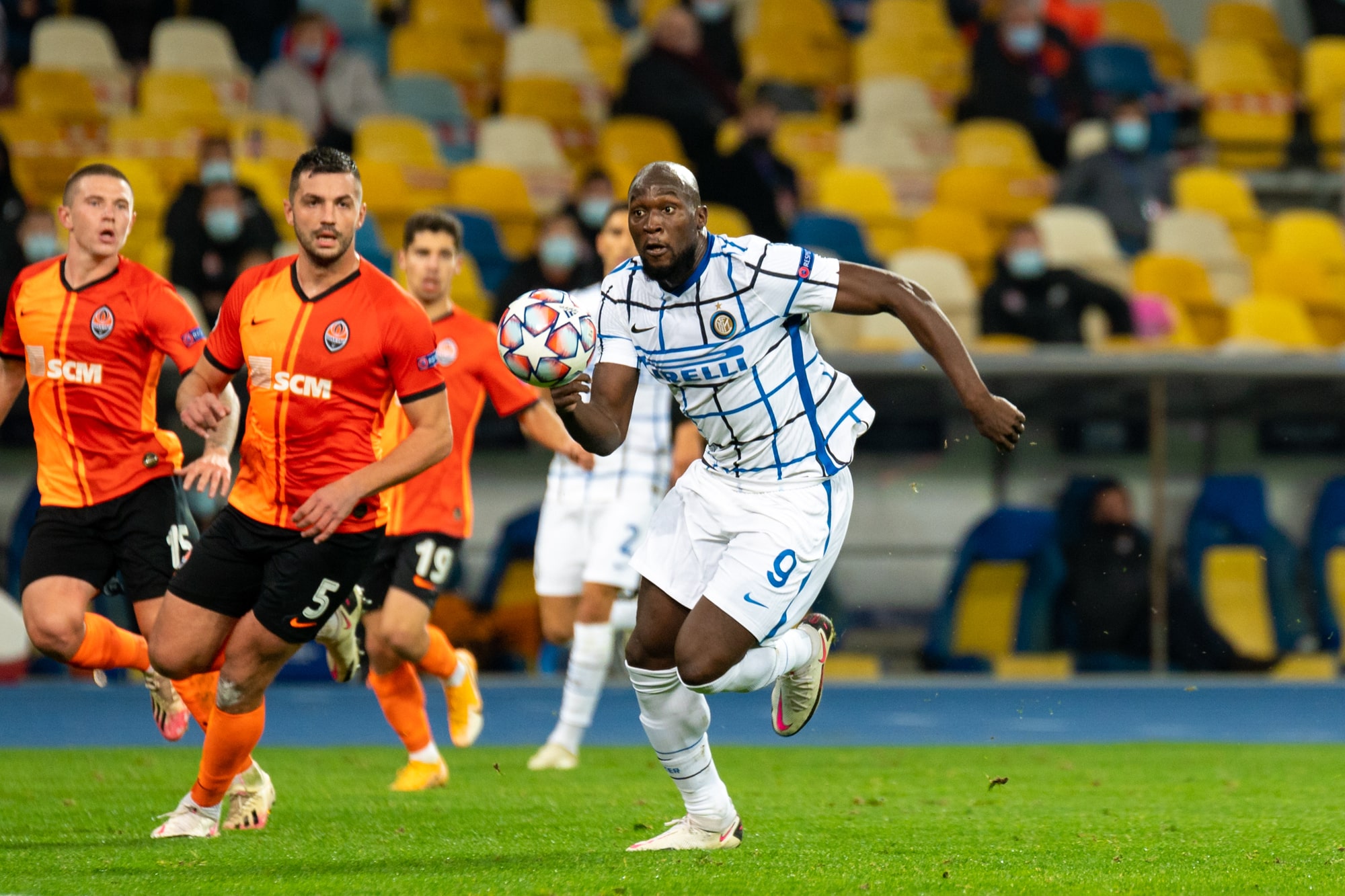 Lukaku in Inter Milan vs Shakhtar Donetsk game