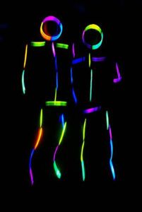 Halloween Decoration with Glow Sticks