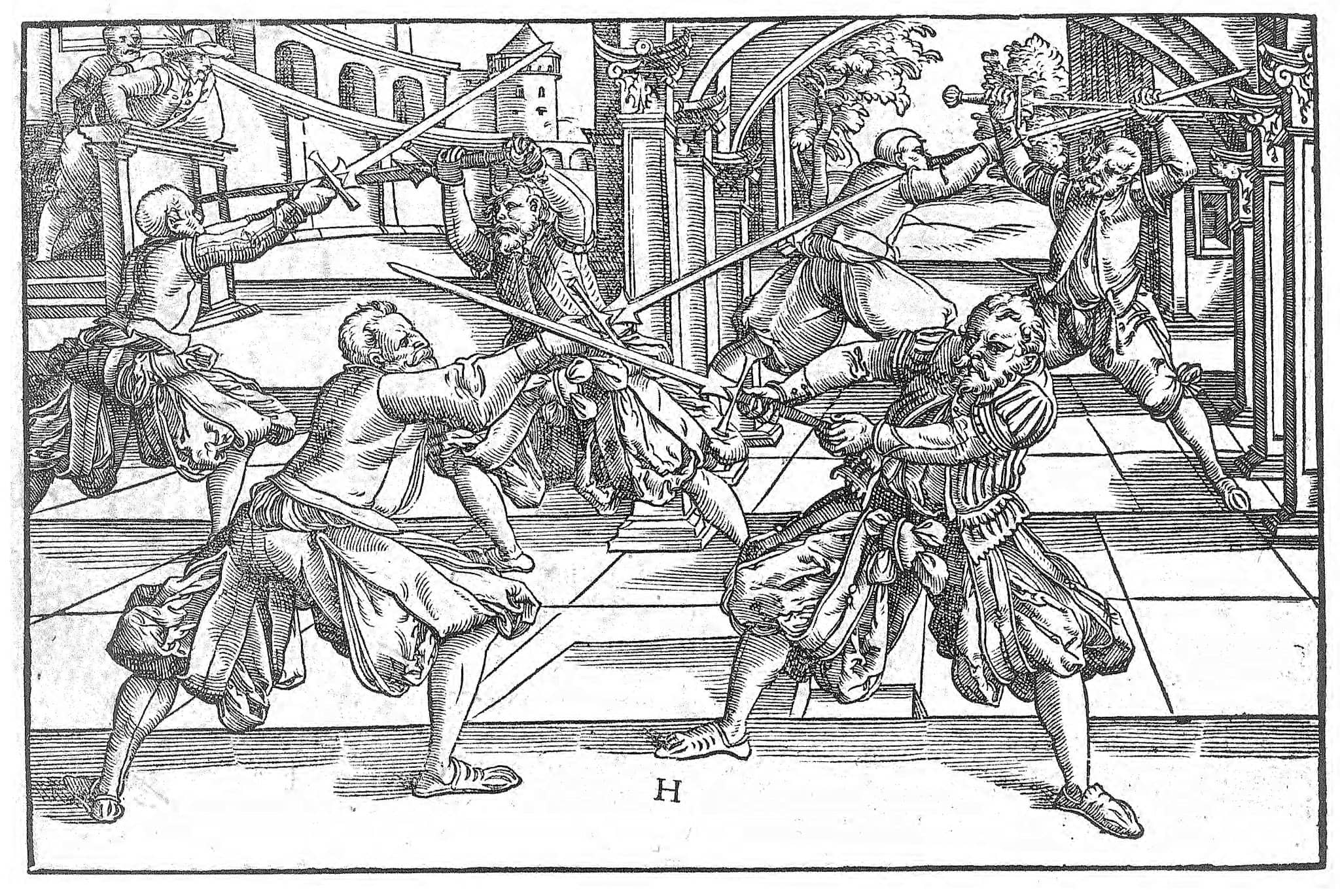 Image from Joachim Meyer's The Art of Combat Historical European Martial Arts (HEMA) source book