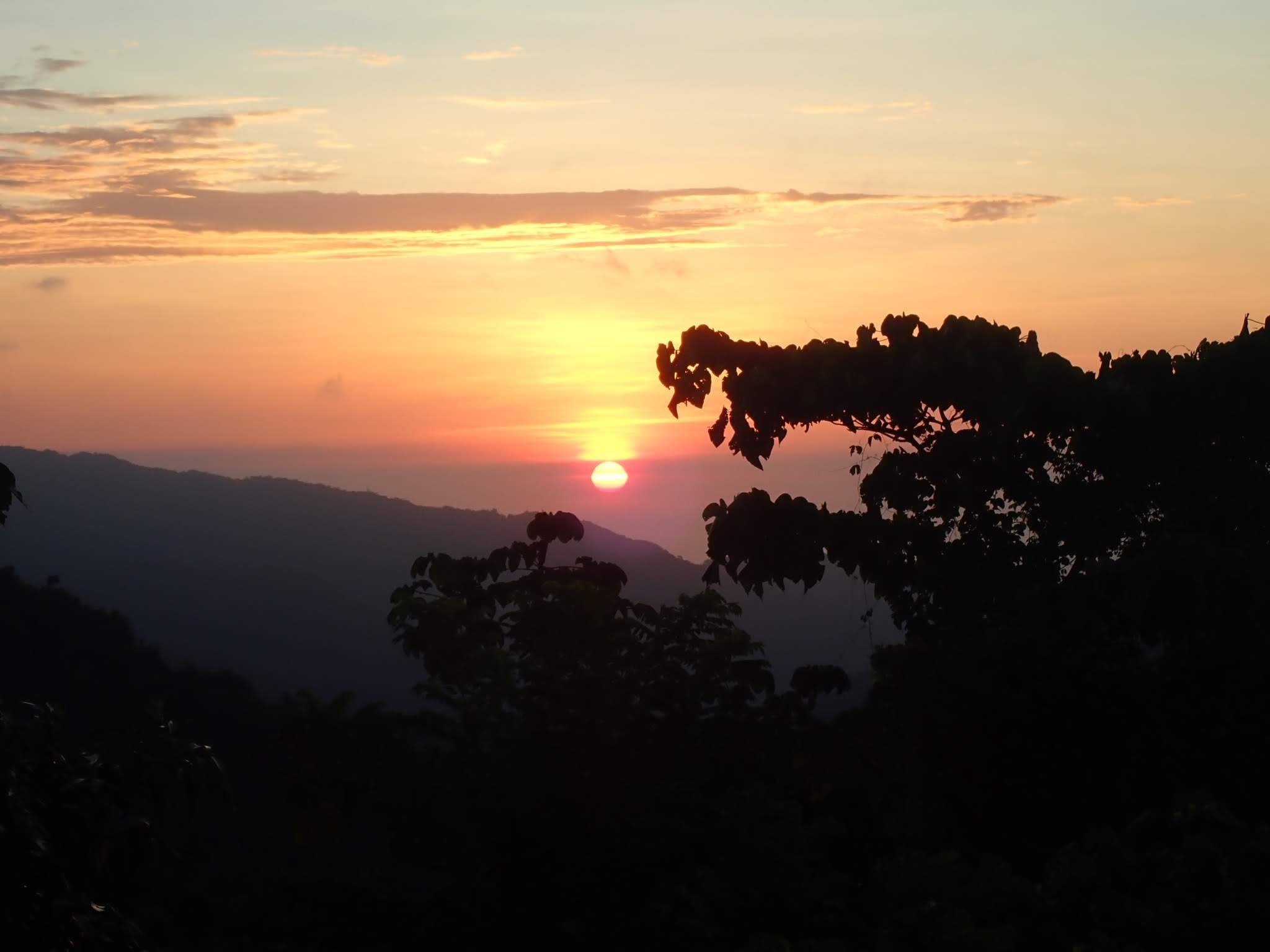 sunset in Minca, Colombia