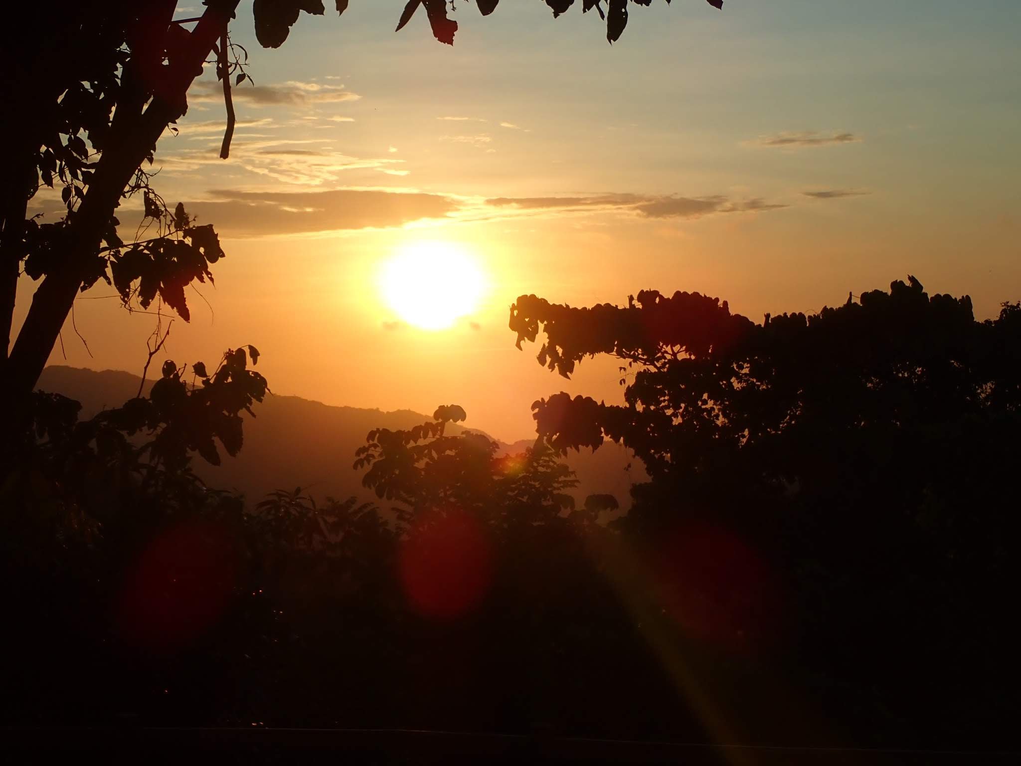 sunset in Minca, Colombia