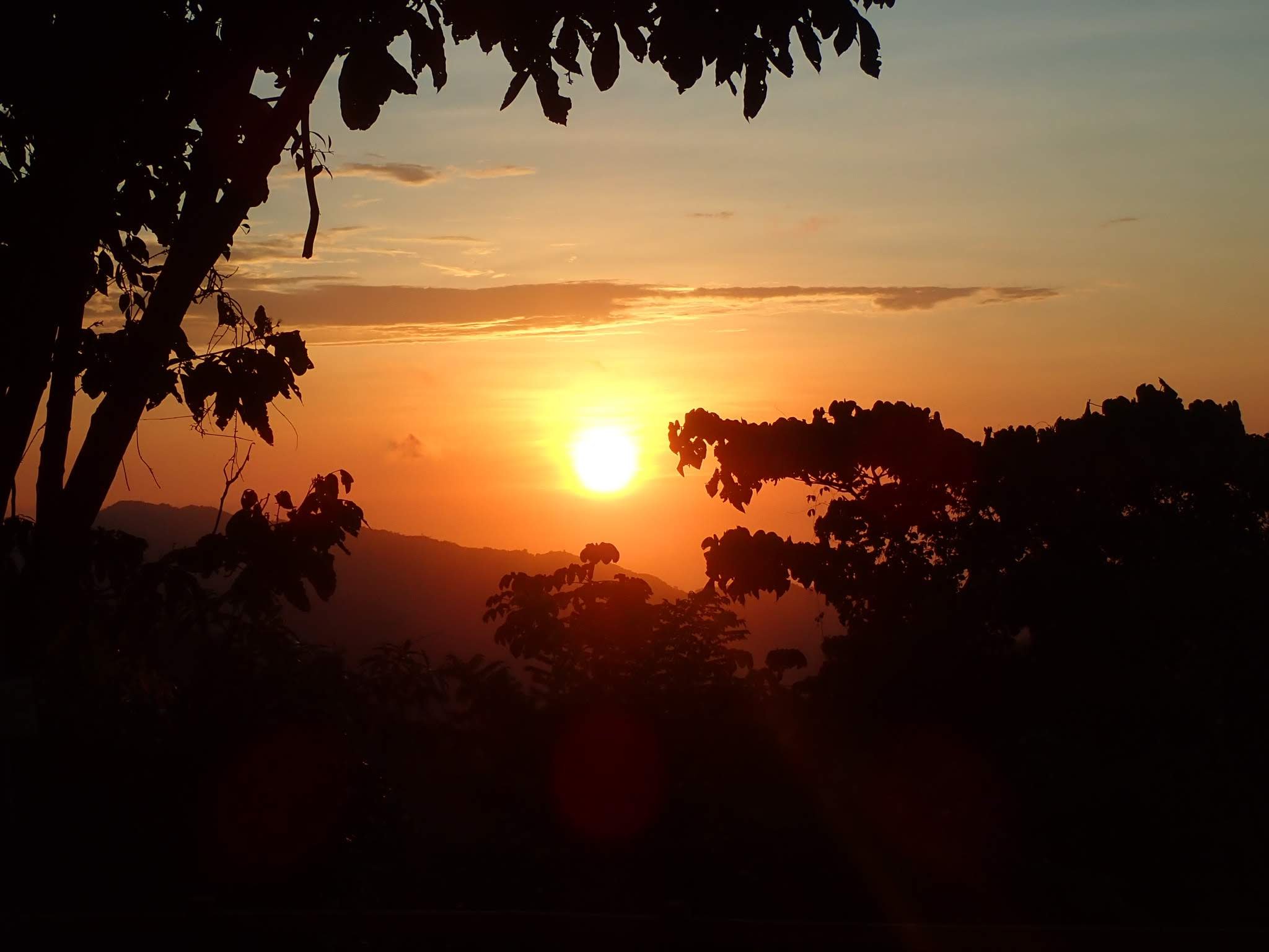 sunset in Minca, Colombia