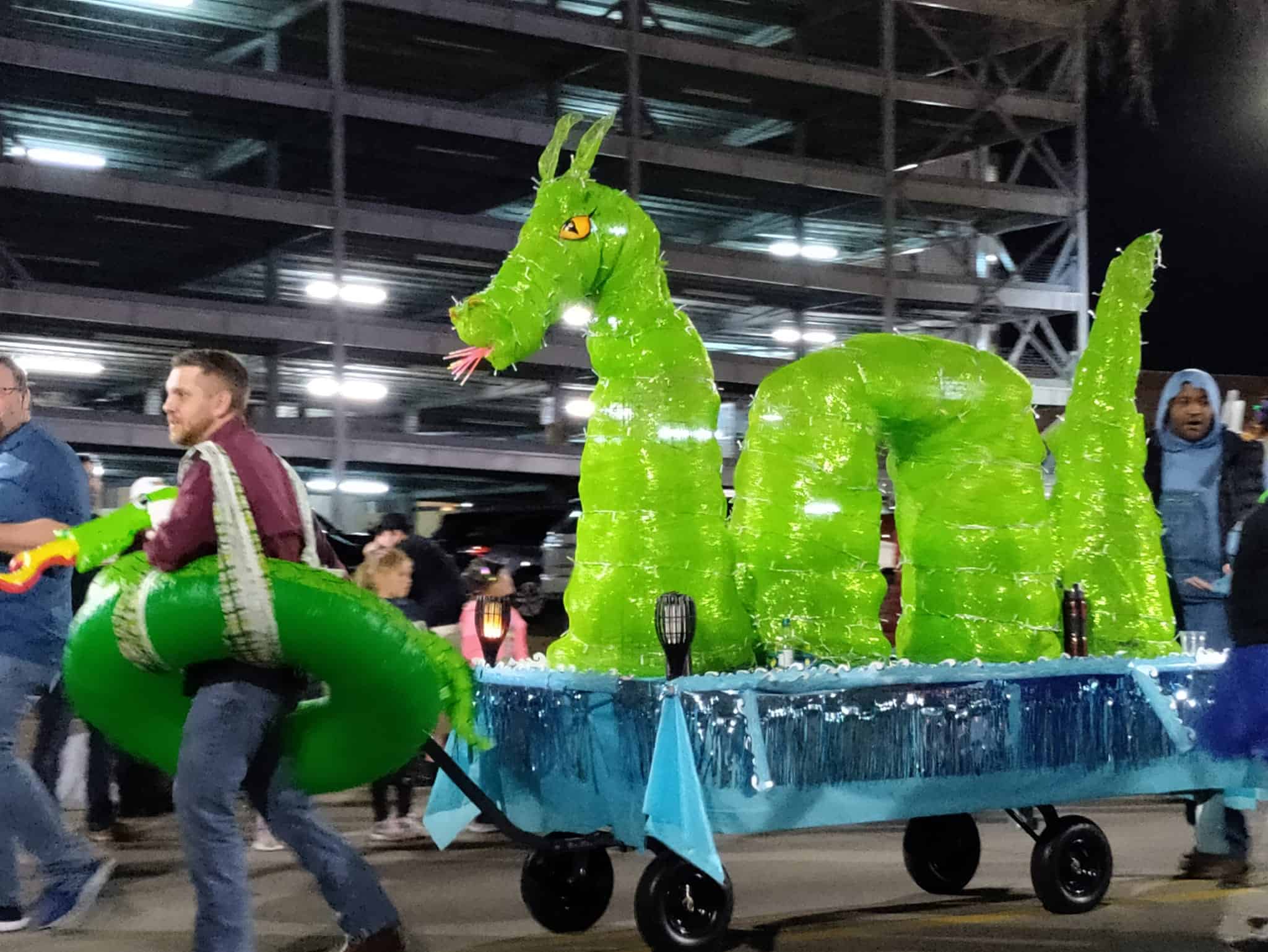 night time at mardi gras